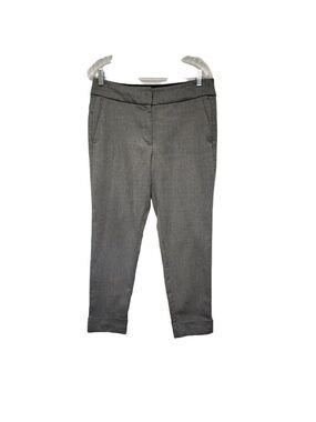 Ann Taylor Loft Women's Skinny Cuff Hem Dress Pants Size 6 Color Gray
